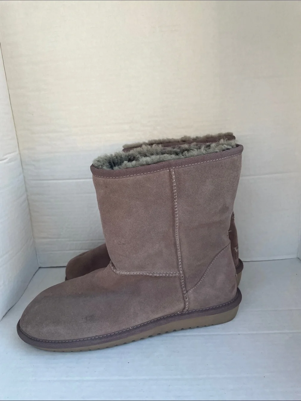 Koolaburra by UGGS Mid-Calf Suede Shearling Boots - Brown